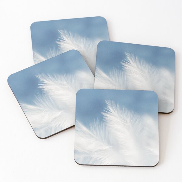 Item preview, Majestic White Feathers In Azure Sky Modern Art designed and sold by DEC02.