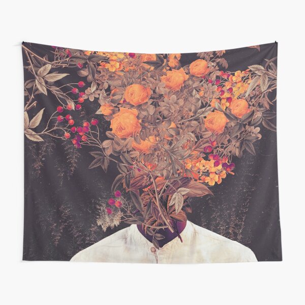 Roses Wall Tapestry Pink Roses Print Large Floral Tapestry 