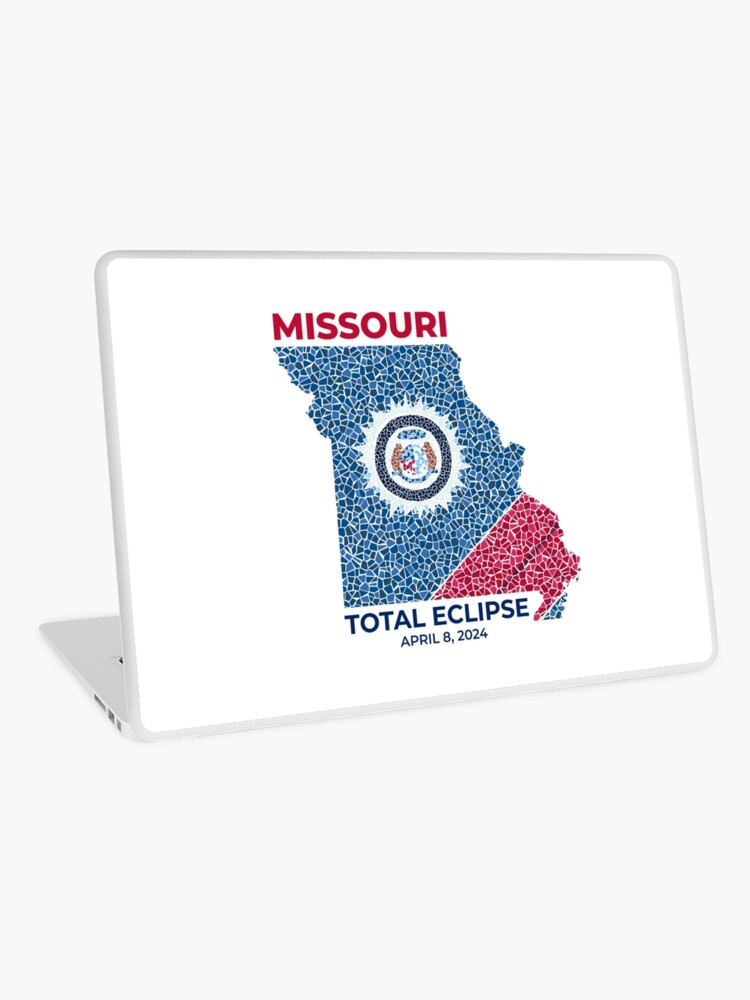 Thumbnail 1 of 2, Laptop Skin, Missouri 2024 Total Eclipse designed and sold by Eclipse2024.