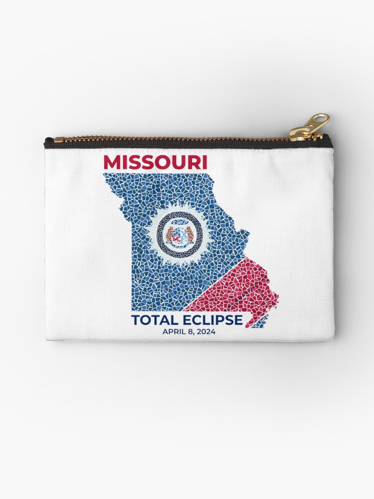 Thumbnail 1 of 4, Zipper Pouch, Missouri 2024 Total Eclipse designed and sold by Eclipse2024.