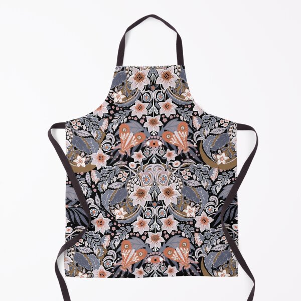 Item preview, Whimsy gothic floral with eye and moths designed and sold by Katarina Roccella.
