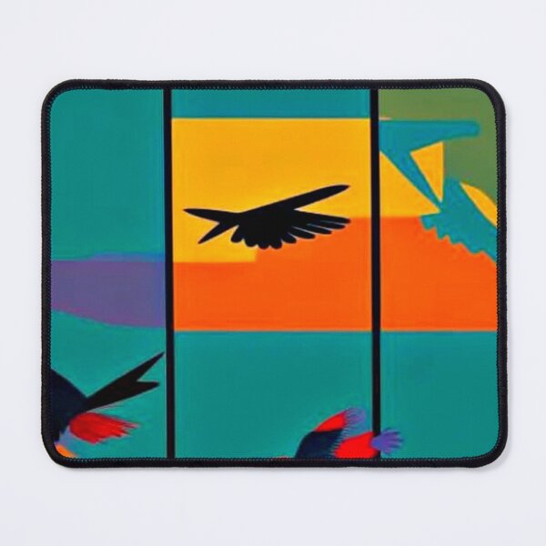 Item preview, Parrots over lake at sunset designed and sold by George Hutton Hunter.