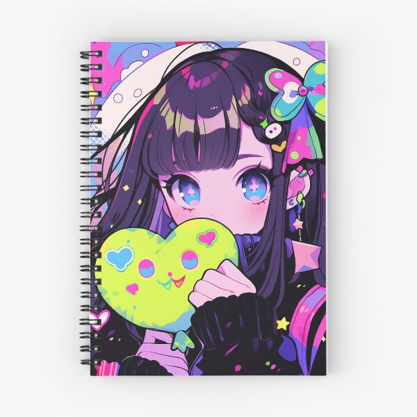 Item preview, Cute Anime Girl with Hearts designed and sold by bubblegoth.