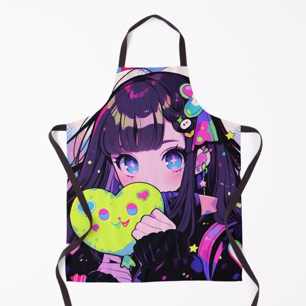 Item preview, Cute Anime Girl with Hearts designed and sold by bubblegoth.