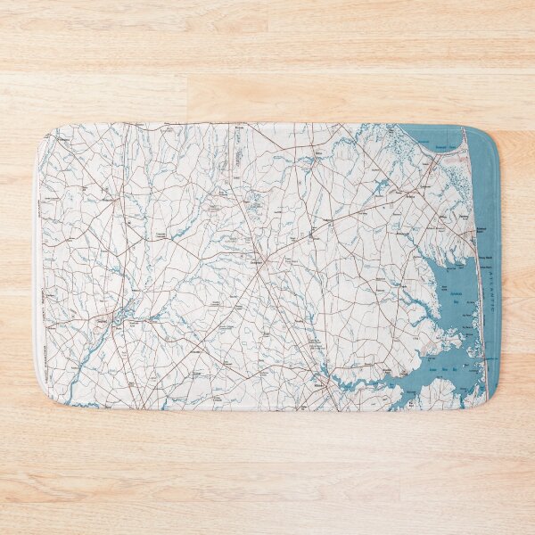 Item preview, Vintage Map of Sussex County DE (1980) designed and sold by BravuraMedia.