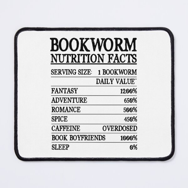 Item preview, Bookworm Nutrition Facts designed and sold by bookposhy.