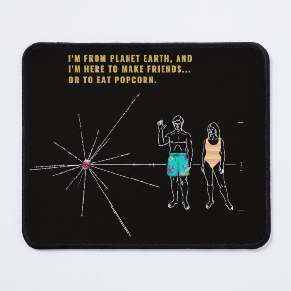 Item preview, Funny Pioneer 10 Plaque - I'm from planet Earth... designed and sold by PosiPrints.