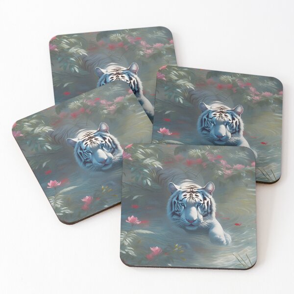 Item preview, White Bengal Tiger Greeting designed and sold by BandEstudio.