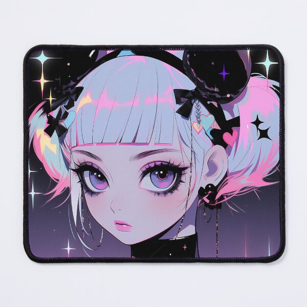 Item preview, Cute Preppy Goth Anime Girl designed and sold by bubblegoth.