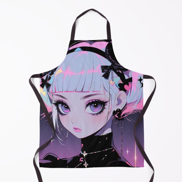 Item preview, Cute Preppy Goth Anime Girl designed and sold by bubblegoth.