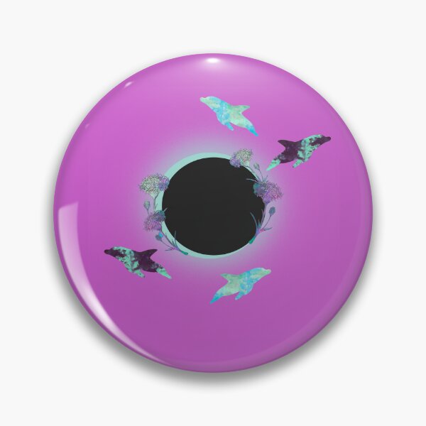 Item preview, Silueta de delfines en luna llena. designed and sold by ivorry.