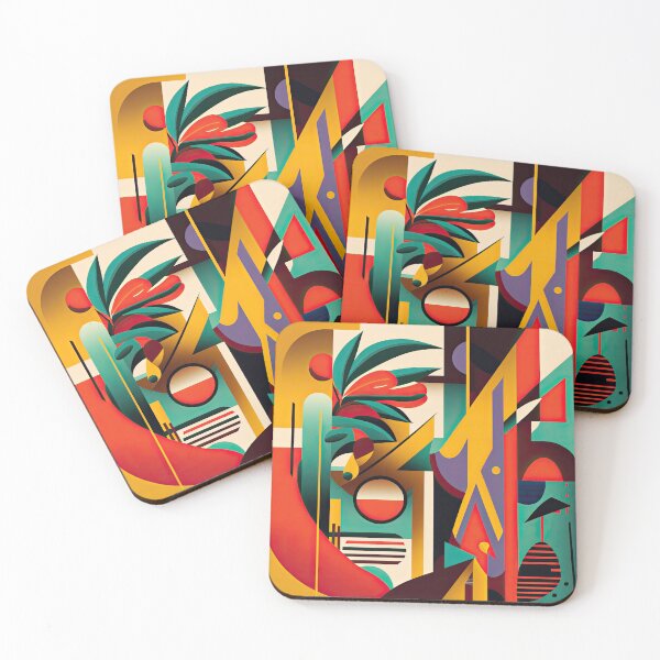 Item preview, African Jungle Bauhaus Design designed and sold by ArtificialGenes.