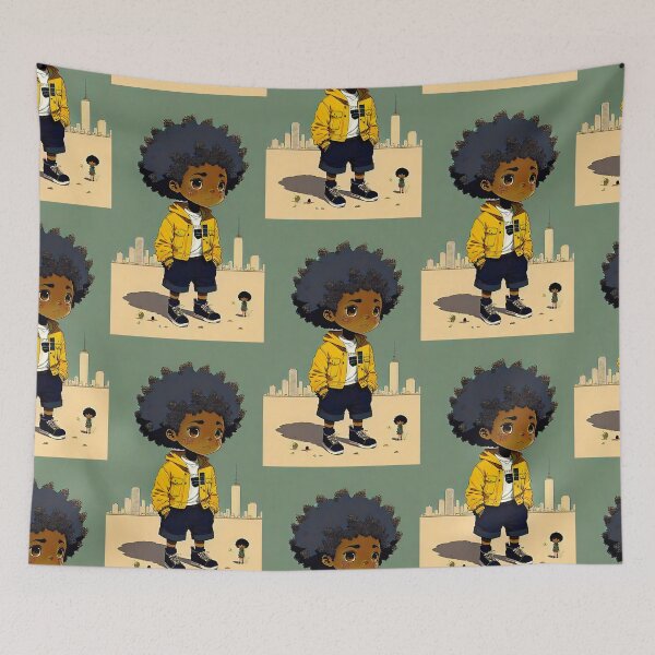 Item preview, Afro anime designed and sold by JustStraight.