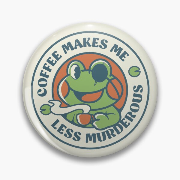 Item preview, Coffee Makes me Feel Less Murderous Frog by Tobe Fonseca designed and sold by Tobe Fonseca®.
