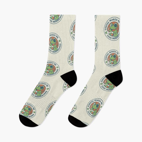 Item preview, Coffee Makes me Feel Less Murderous Frog by Tobe Fonseca designed and sold by Tobe Fonseca®.