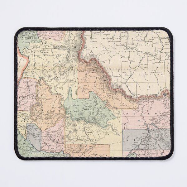Item preview, Vintage Map of Idaho (1901) designed and sold by BravuraMedia.