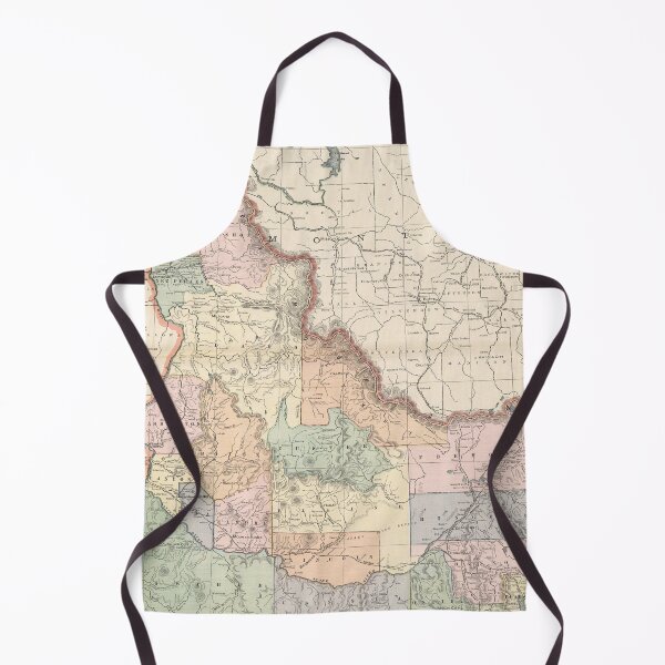 Item preview, Vintage Map of Idaho (1901) designed and sold by BravuraMedia.