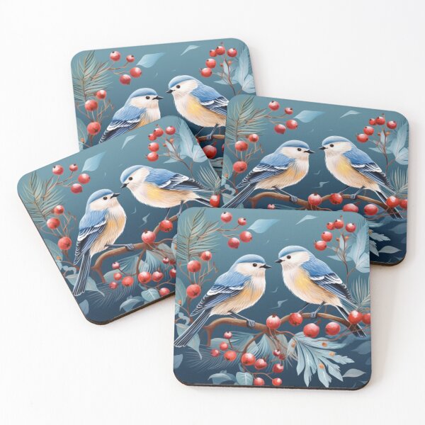 Item preview, sweet cute blue bird redberry  designed and sold by Superann8.