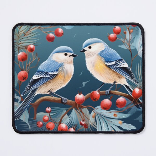 Item preview, sweet cute blue bird redberry designed and sold by Superann8.