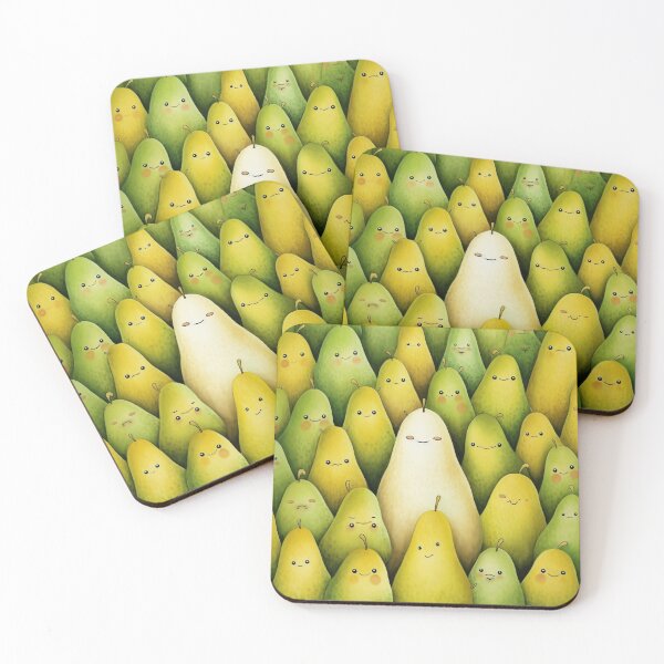 Item preview, pears in a group - cute, adorable, illustrative  designed and sold by Jean Blakeley-Cook.