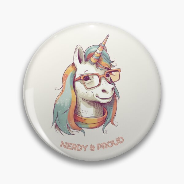 Artikelvorschau, Nerdiges und stolzes Einhorn entworfen und verkauft von Cozy Nerdy Things.