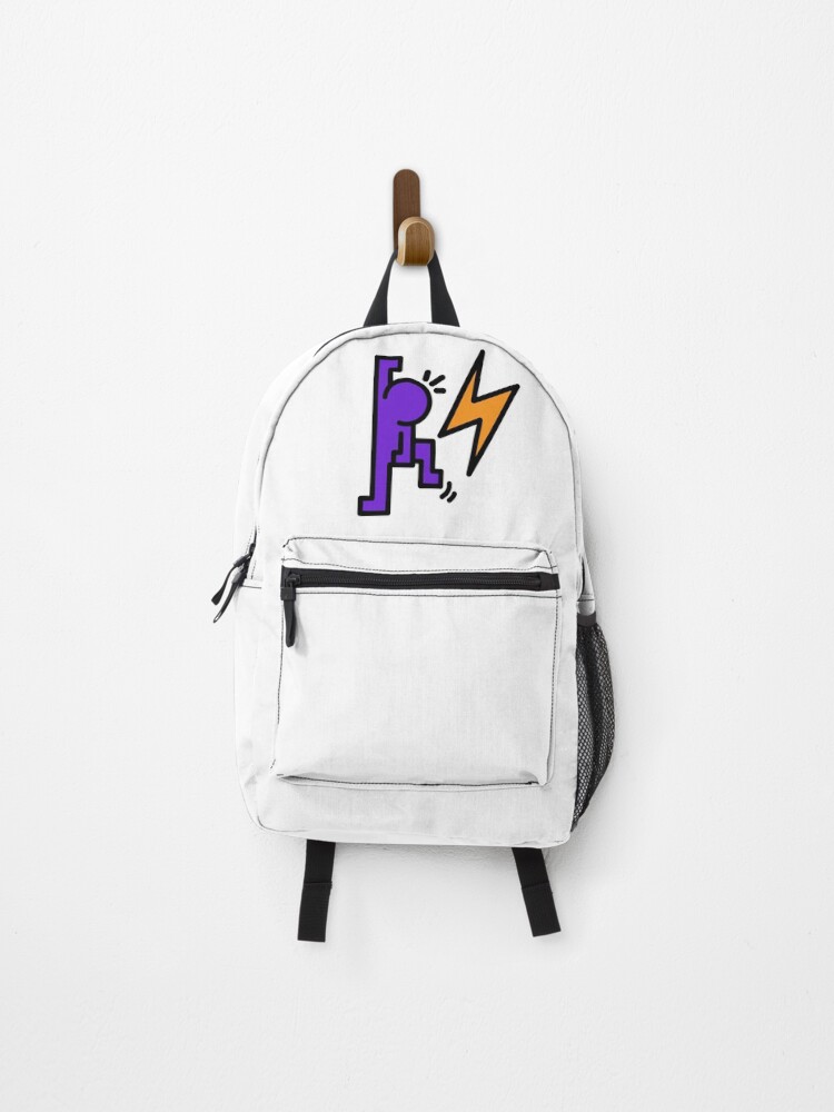 Thumbnail 1 of 3, Backpack, Zap Rocker designed and sold by bitpopart.