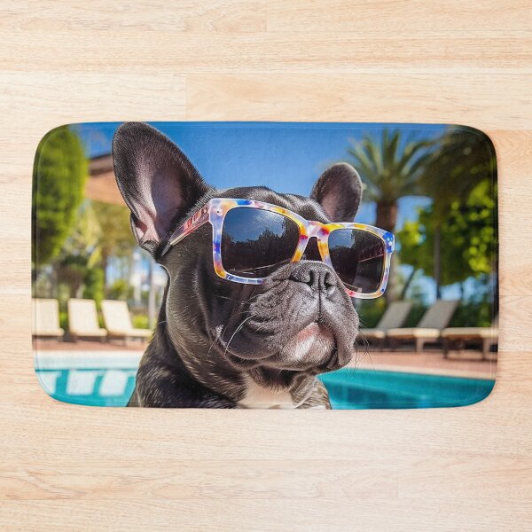 Item preview, dog in sunglasses, in the pool designed and sold by PrintArtWares.