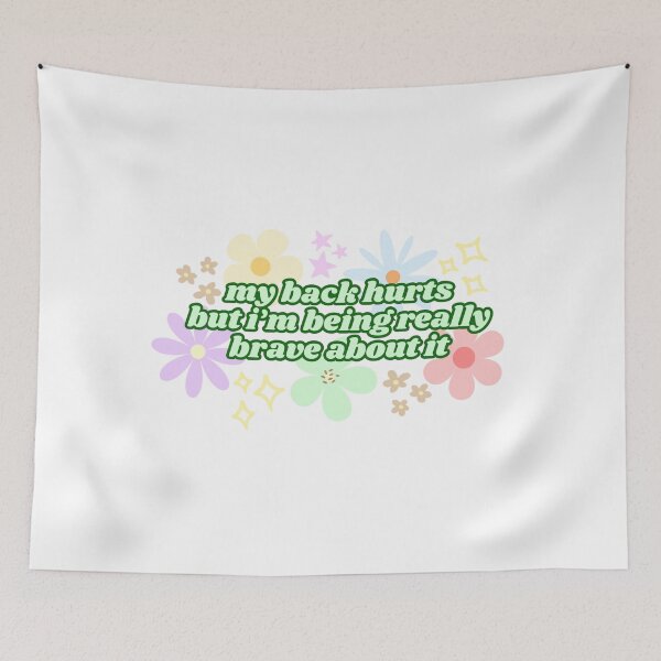 Item preview, My Back Hurts But I'm Being Really Brave About It (Green) designed and sold by Mollysb428.