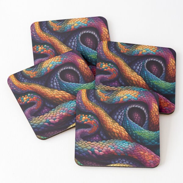 Item preview, Colored snake skin designed and sold by blackwhiteblue.