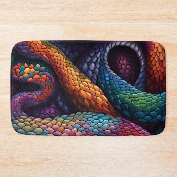 Item preview, Colored snake skin designed and sold by blackwhiteblue.