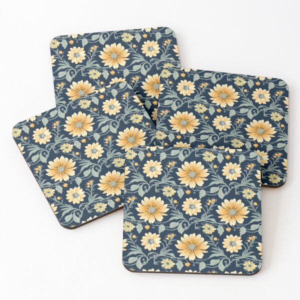 Item preview, Familiar Florals: Sunflowers on Navy designed and sold by Christfield.