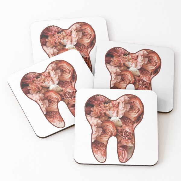 Item preview, Floral Tooth Collage Perfect Gift for Dentists Dental Assistants and Orthodontists designed and sold by cheeseykat-art.
