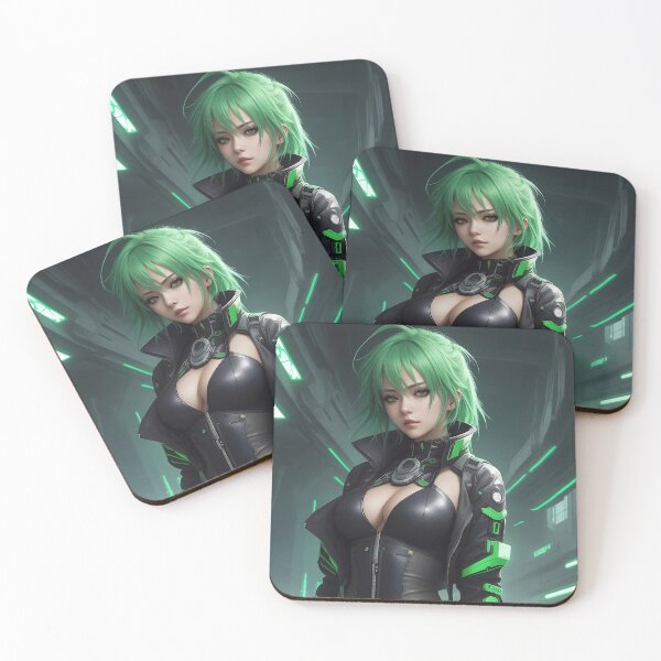Item preview, Mujer fatal Cyberpunk designed and sold by AICreativeArts.