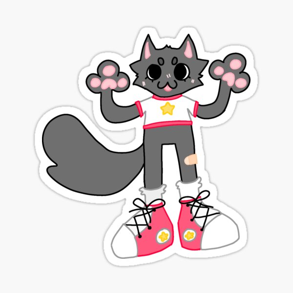 just a silly guy (link in my bio !) #cat #catstickers #threadless