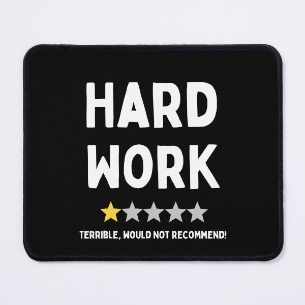 Item preview, 1 Star Hard Work Review Design designed and sold by RektRepublic.