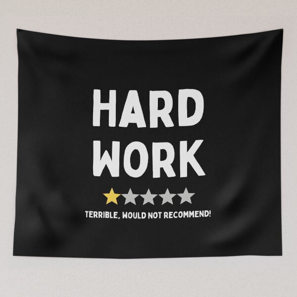 Item preview, 1 Star Hard Work Review Design designed and sold by RektRepublic.