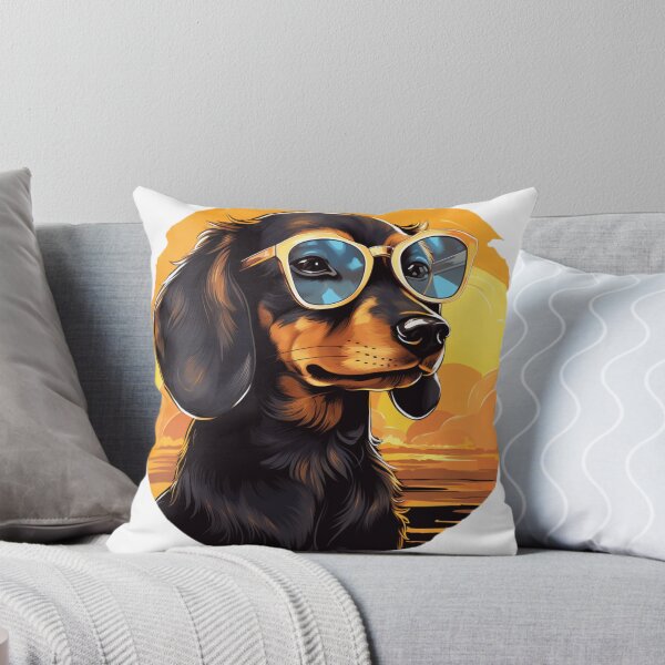 Item preview, Dachshund on the beach surfers designed and sold by DerNachtfuchs.