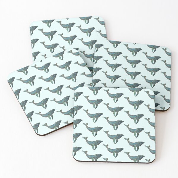 Item preview, Turquoise Watercolor Whale designed and sold by Cherub Ayers.