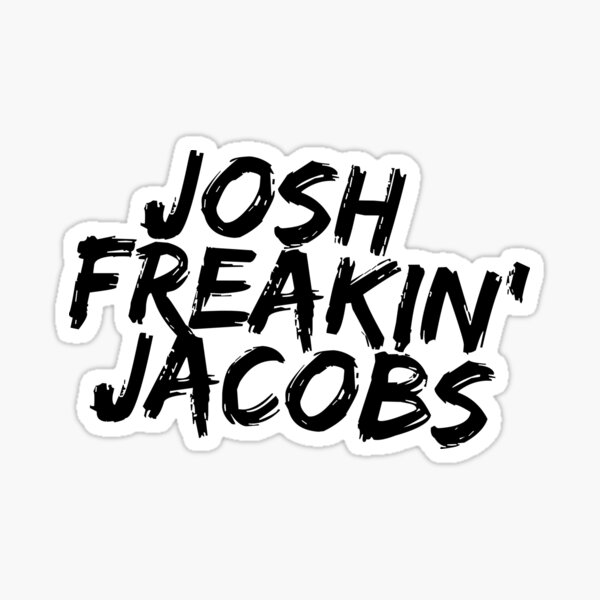 Josh Jacobs fantasy football sticker Poster for Sale by eNVy Co