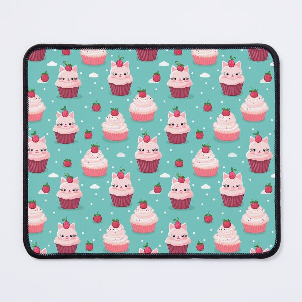 Item preview, Cat Cupcake Pattern designed and sold by PrintsyPattern.