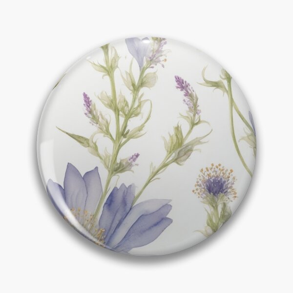 Item preview, Watercolor Botanical Art: Detailed Close-Up of an Intricate Wildflower designed and sold by mrabdennour.