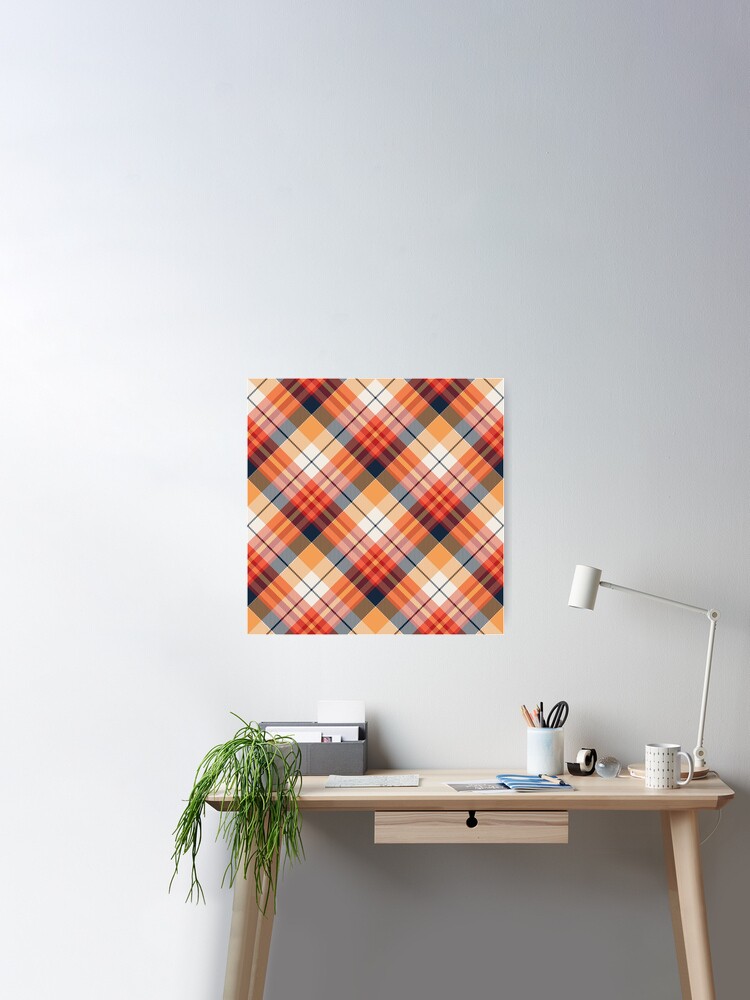 Red Tartan Plaid Pattern Poster