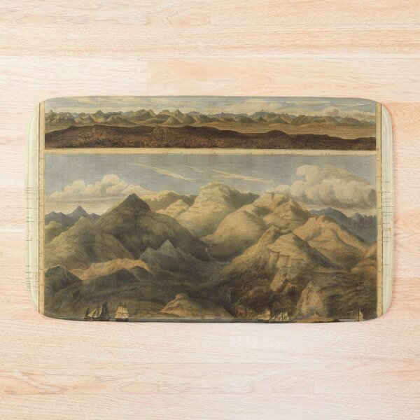 Item preview, Vintage Scotland Moutains Illustrative Map (1832) designed and sold by BravuraMedia.