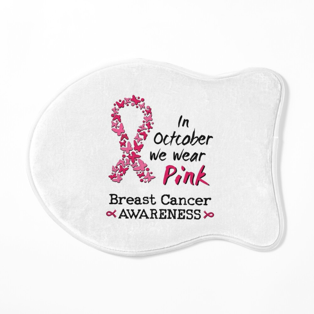 Baseball Breast Cancer Awareness Month Square Sticker | Zazzle