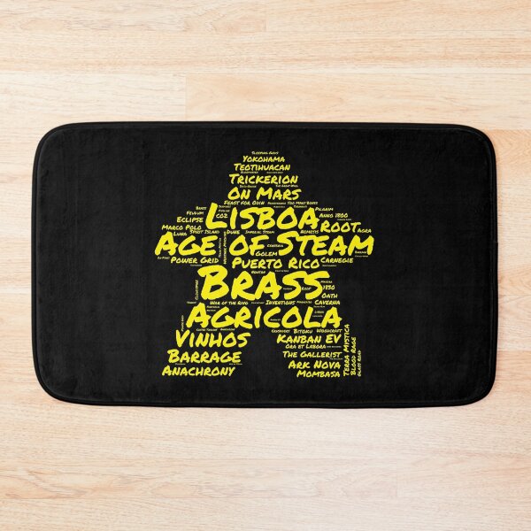 Item preview, I Play Yellow - Meeple Word Cloud for Board Game Enthusiasts designed and sold by Zanda-Nerd-Shop.