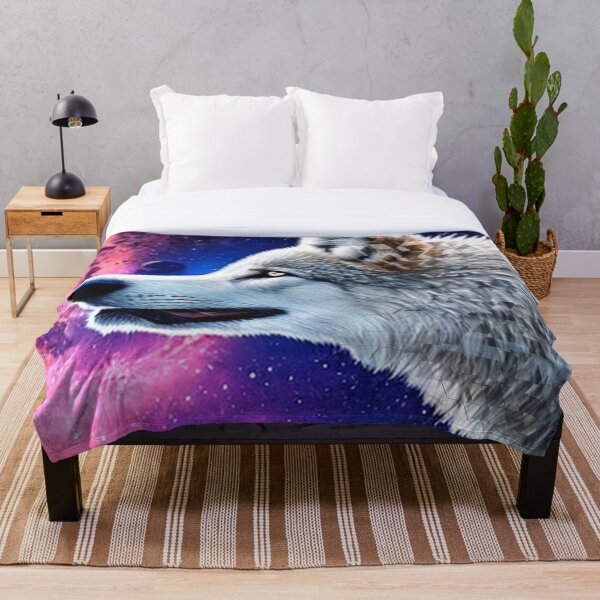 Artikelvorschau, Wolf im Weltraum entworfen und verkauft von bagaiART.