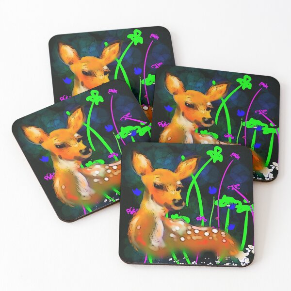 Item preview, Baby deer black designed and sold by Julia Grammer-Begley.