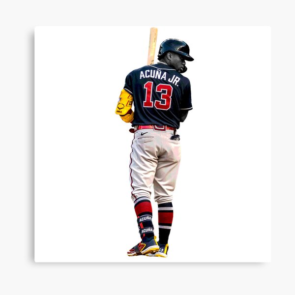 Ronald Acuña Jr: The Silencer Art Print, Atlanta - MLBPI - BreakingT