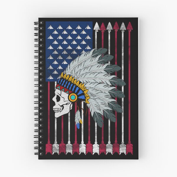 Item preview, Native themed flag with skull designed and sold by CarrieTDesigns.