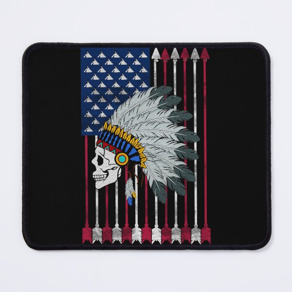 Item preview, Native themed flag with skull designed and sold by CarrieTDesigns.